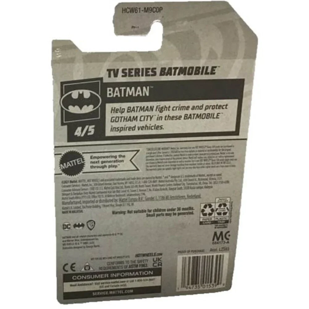 Hot Wheels TV Series Batmobile Batman 4/5 131/250 Gold Purple Diecast NEW